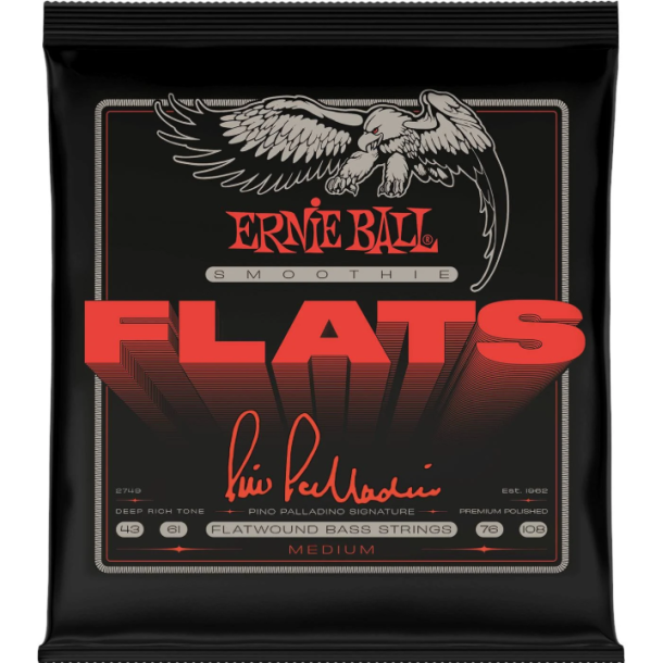 Ernie Ball 2749 Pino Palladino Smoothie Flats Signature Bass Strings